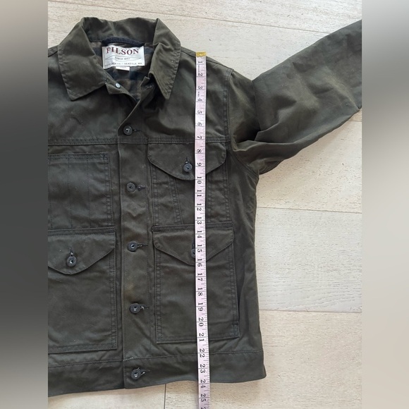 NWOT Men’s FILSON lined short cruiser Jacket Burnt Olive xs - Picture 11 of 14